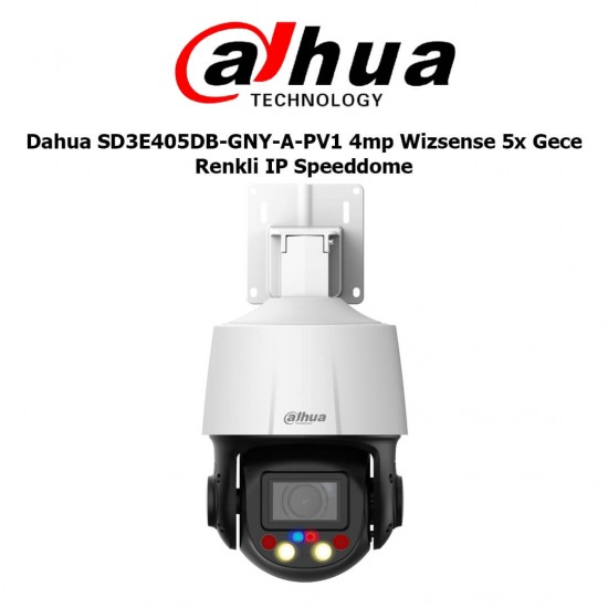 Dahua SD3E405DB-GNY-A-PV1 4MP 5x zoom gece renkli PTZ speed dome güvenlik kamerası
